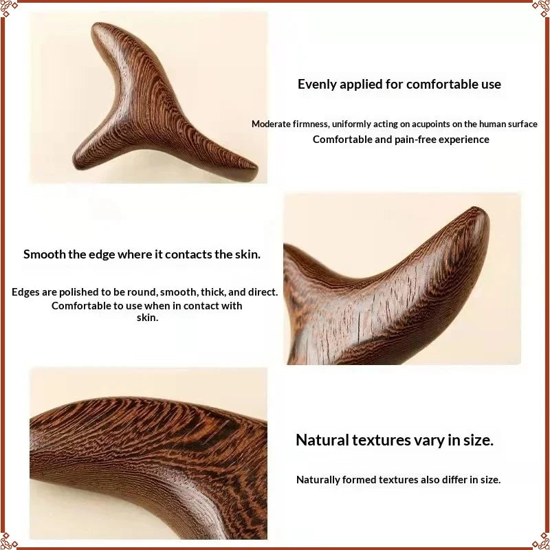 Trigger Point Gua Sha Tool,Professional Lymphatic Drainage Device,Wooden Massage Equipment,Suitable for Back,Legs,Hands and Face