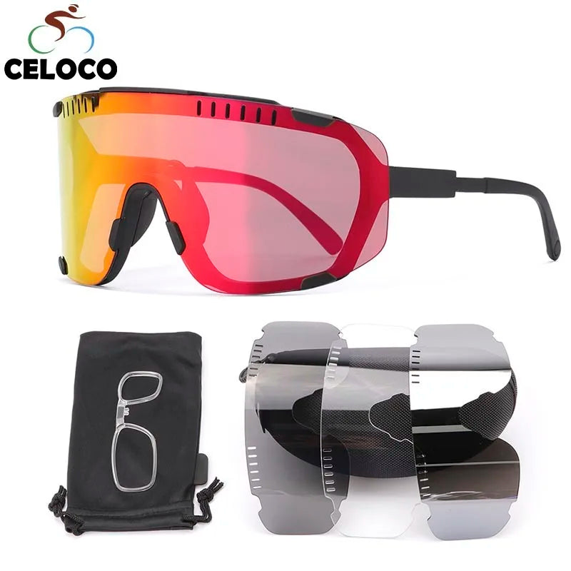 New Bicycle Polarized Sunglasses UV400 Outdoor UV Protection Sports Glasses Road Mountain Bike Cycling Glasses TR90