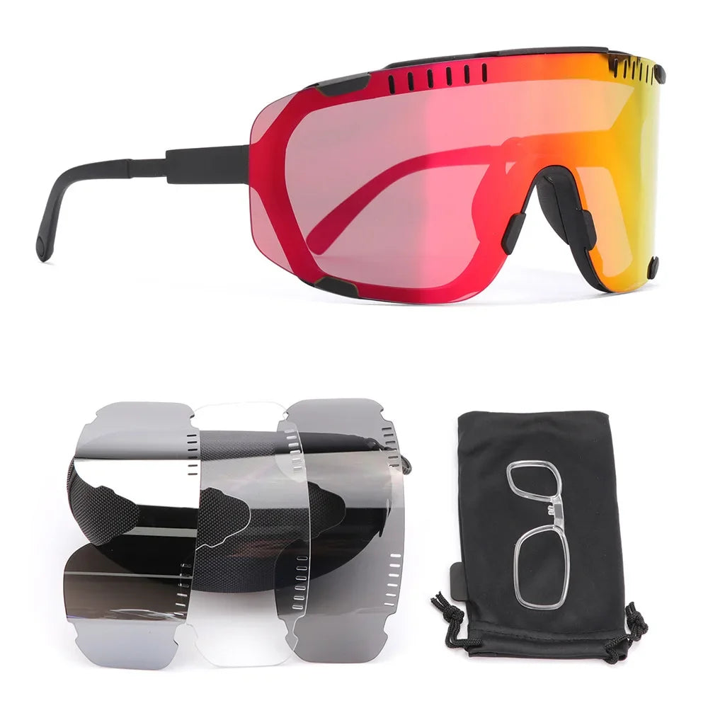 New Bicycle Polarized Sunglasses UV400 Outdoor UV Protection Sports Glasses Road Mountain Bike Cycling Glasses TR90